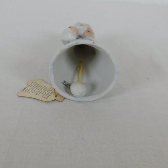 Jasco Royal Majestic Bells Porcelain Bisque Girl Bunny Figurine Origianl Tags - Picture 9 of 10